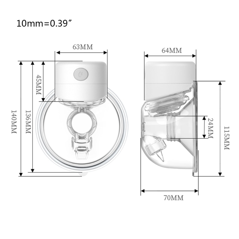 Rechargeable Wearable Electric Breast Pump